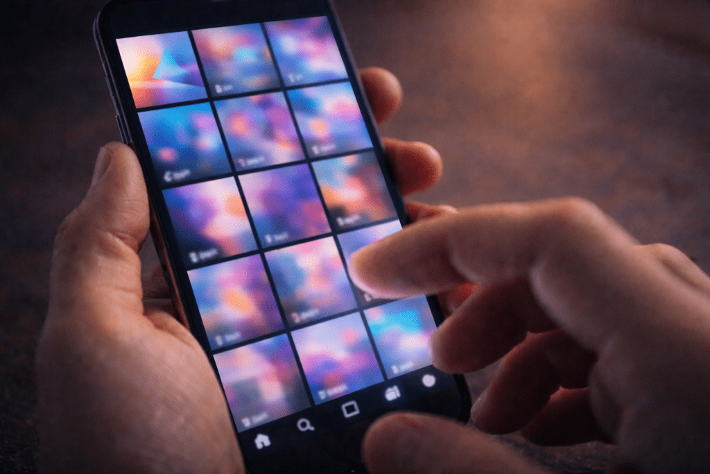 Doom scrolling because nothing is catching the viewer's interest.